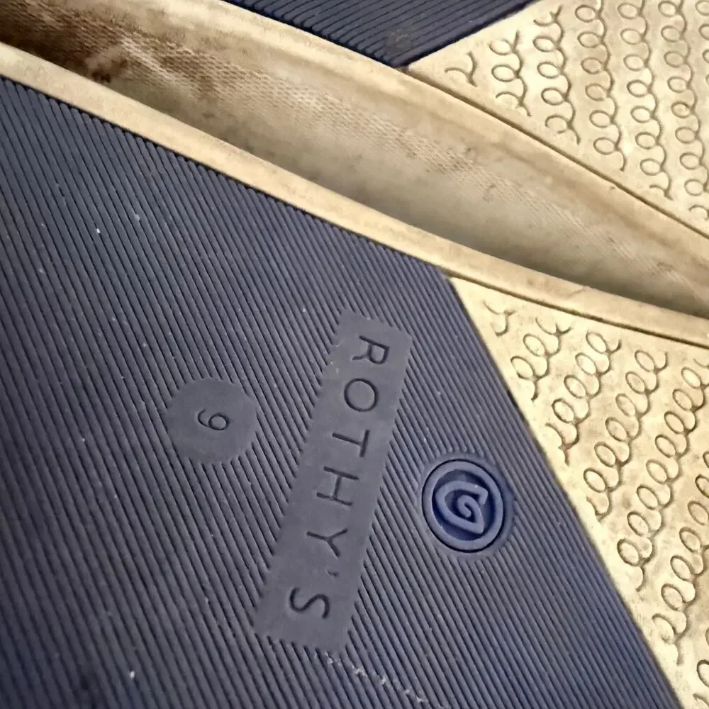 Rothy's Women's The Sneaker Slip On Shoes Loafer Knit Stretch Navy Blue 9‎